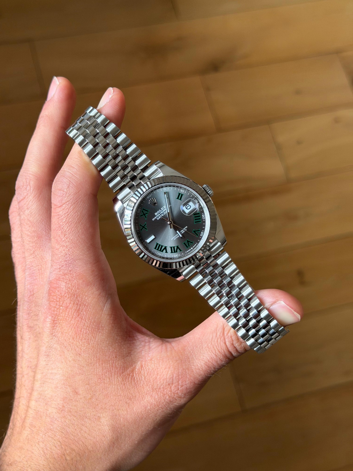 Rolex Datejust 41 Wimbledon slate roman dial